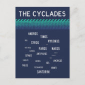 Cycladen, Griekenland Briefkaart (Voorkant)