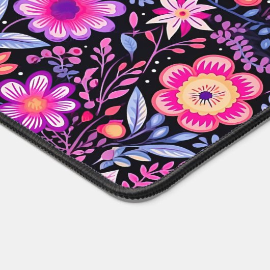 Cyclamen bloemenpatroon bureaumat (Hoek)