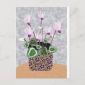 Cyclamen Briefkaart (Voorkant)