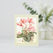 Cyclamen Briefkaart (Staand voorkant)