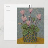 Cyclamen Briefkaart (Voorkant / Achterkant)