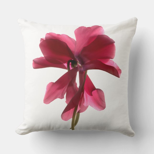 Cyclamen Dance Polyester Sierkussen 20 x 20 inch (Voorkant)
