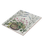 Cyclamen en Lavender: 1.Cyclamen Romanum; 2.Spica Tegeltje (Zijkant)