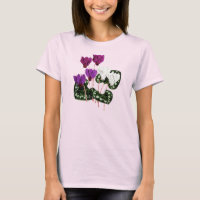 Cyclamen Flower 1800s Botanisch T-shirt
