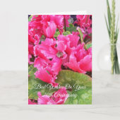 Cyclamen Persoonlijk 70e Jubileum voor bruiloft Kaart (Voorkant)