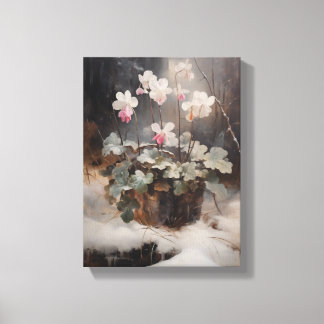  Cyclamen Stretched Canvas Muurkunst