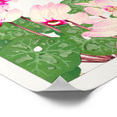 Cyclamen van Tanigami Konan Poster (Hoek)