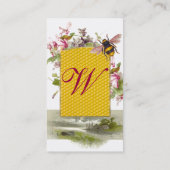 Cyclamens, honingbijen, bijentelers, bijenteeltmon visitekaartje (Achterkant)