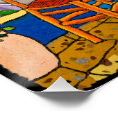 Cyclamens op Herzl Street, Jonathan Kis-Lev Post Perfect Poster (Hoek)