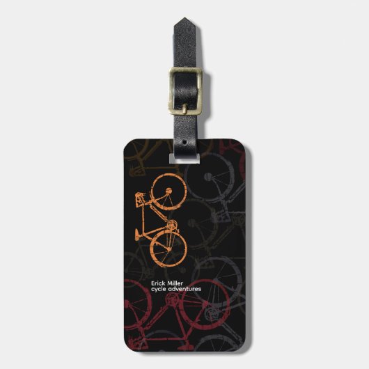 Cycle Bike Adventures Bagagelabel (Voorkant verticaal)