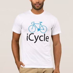 Cycle blauwe fiets t-shirt