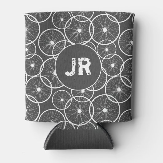 Cycle Club Cyclist Bike Wheels Grey Blikjeskoeler (Voorkant)