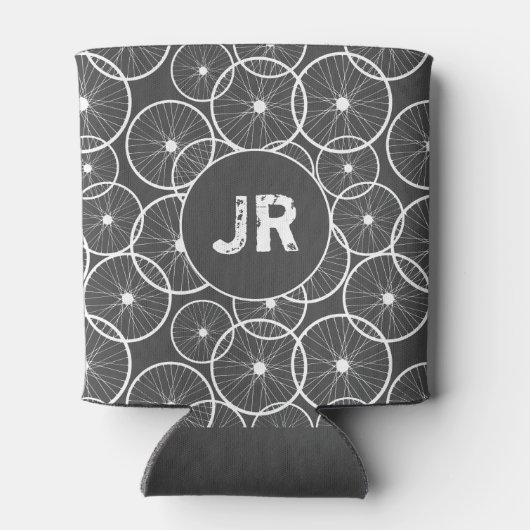 Cycle Club Cyclist Bike Wheels Grey Blikjeskoeler (Achterkant)