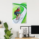 Cycle Girl - Kiss Goodbye Poster (Thuiskantoor)