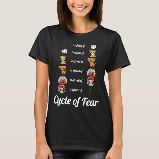 Cycle Of Fear Meme Cockroach To Cockroach T-shirt (Voorkant)