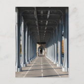 Cycle Path on the pont Bir-Hakeim - Parijs, Frankr Briefkaart (Voorkant)