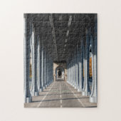 Cycle Path on the pont Bir-Hakeim - Parijs, Frankr Legpuzzel (Verticaal)