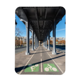 Cycle Path on the pont Bir-Hakeim - Parijs, Frankr Magneet