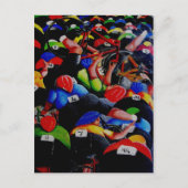 Cycle Race Crash briefkaart door Lyn Hurring (Voorkant)