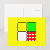 Cycle Race Jerseys 3 Yellow Briefkaart (Voorkant / Achterkant)