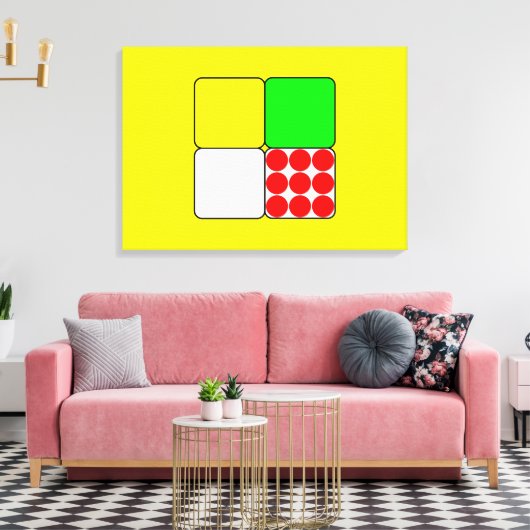 Cycle Race Jerseys 3 Yellow Canvas Afdruk (Insitu (Woonkamer))