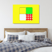 Cycle Race Jerseys 3 Yellow Canvas Afdruk (Insitu (Slaapkamer))