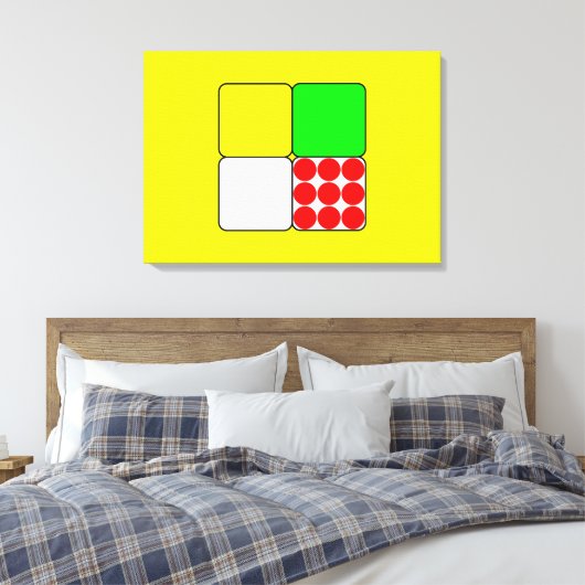 Cycle Race Jerseys 3 Yellow Canvas Afdruk (Insitu (Slaapkamer))