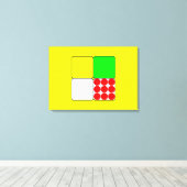 Cycle Race Jerseys 3 Yellow Canvas Afdruk (Insitu (Houten vloer))