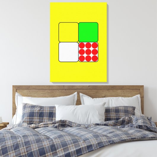 Cycle Race Jerseys 3 Yellow Canvas Afdruk (Insitu (Slaapkamer))