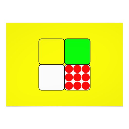 Cycle Race Jerseys 3 Yellow Foto Afdruk (Voorkant)