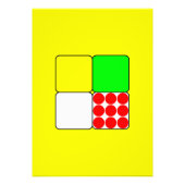 Cycle Race Jerseys 3 Yellow Foto Afdruk (Voorkant)