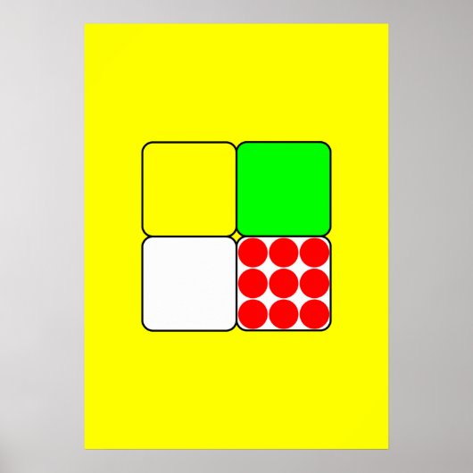 Cycle Race Jerseys 3 Yellow Poster (Voorkant)