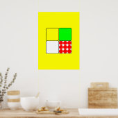 Cycle Race Jerseys 3 Yellow Poster (Keuken)