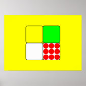 Cycle Race Jerseys 3 Yellow Poster (Voorkant)