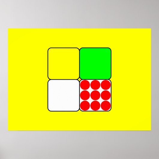 Cycle Race Jerseys 3 Yellow Poster (Voorkant)