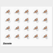 Cycle Racing Oranje Racer Stickers (Vel)