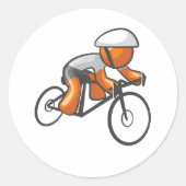 Cycle Racing Oranje Racer Stickers (Voorkant)