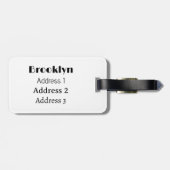 Cycle rickshaw cartoon illustratie bagagelabel (Achterkant horizontaal)