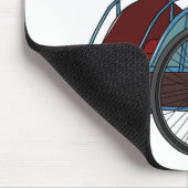 Cycle rickshaw cartoon illustratie muismat (Hoek)