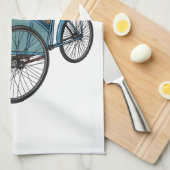 Cycle rickshaw cartoon illustratie theedoek (Quarter Fold)