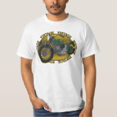 Cycle Rider Mannen Waarde T-shirt (Voorkant)