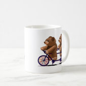 Cycle Tandem, Teddy Bear Print Koffiemok (Voorkant rechts)