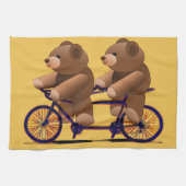 Cycle Tandem, Teddy Bear Print Theedoek (Horizontaal)