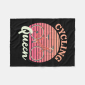 Cyclemingkoningin Fleece Deken (Voorkant (Horizontaal))