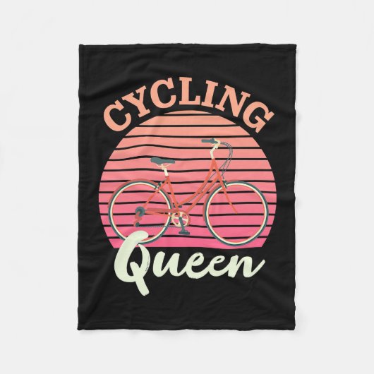 Cyclemingkoningin Fleece Deken (Voorkant)