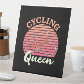 Cyclemingkoningin Reclamebord Met Voetstuk (Insitu)