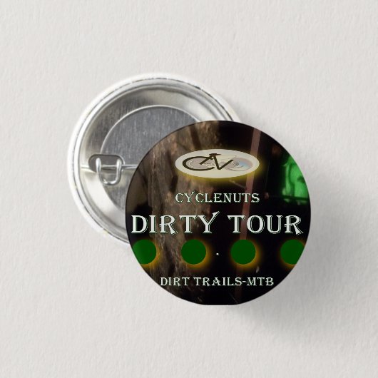 CycleNuts Dirty Tour Button (Voorkant /achterkant)