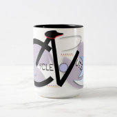 CycleNuts Logo Cup Tweekleurige Koffiemok (Center)