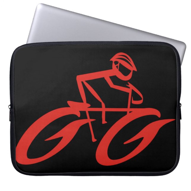 Cyclerlaptophoes voor hot-Wheels Laptop Sleeve (Voorkant)