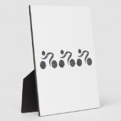 Cyclers in grijs fotoplaat (Zijkant)